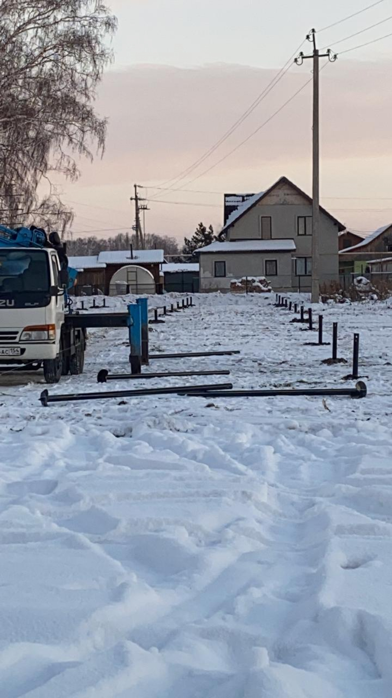 Винтовые сваи, монтаж 12