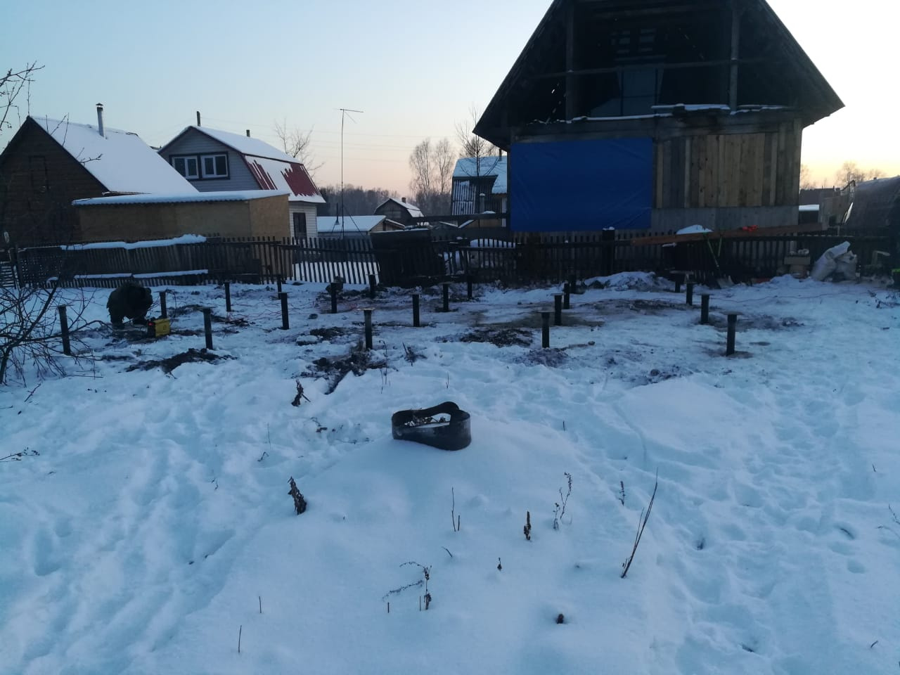 Винтовые сваи, монтаж 24