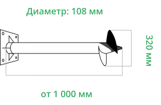 Сваи 108 мм